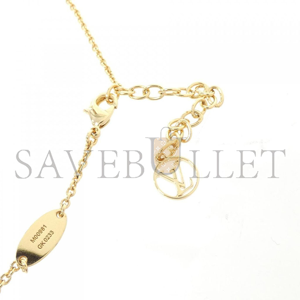 l**is V*t*n lv floragram monogram necklace m00981